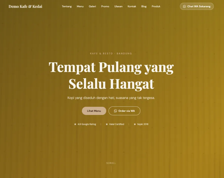 Template Kafe & Coffee Shop